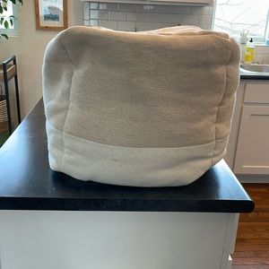 West elm canvas pouf